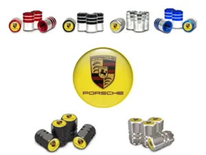 Porsche Rim Valve Stem Caps for Motorcycle Max Design